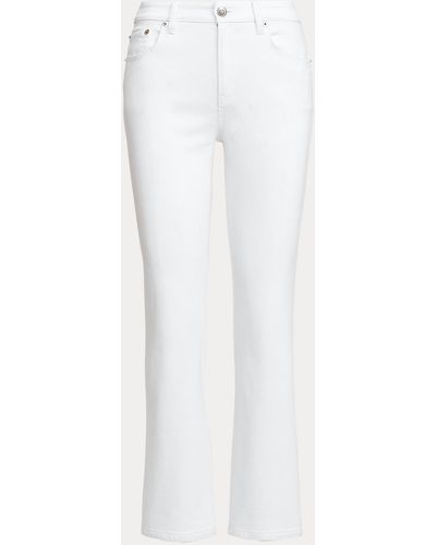 Ralph Lauren Straight-Fit Jeans in Knöchellänge - Weiß