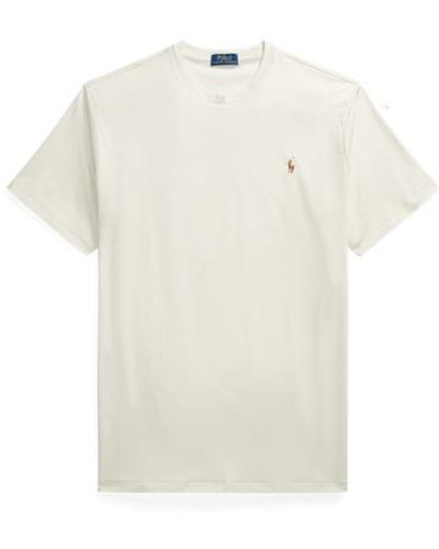 Ralph Lauren Tallas Grandes - Camiseta de algodón de cuello redondo - Blanco