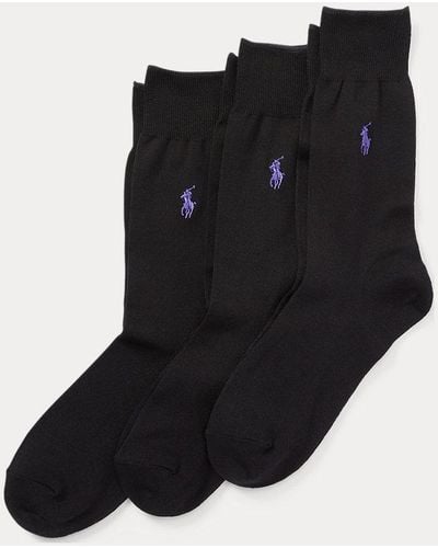 Polo Ralph Lauren Tres pares de calcetines extralargos - Gris