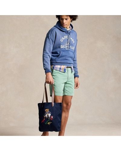 Polo Ralph Lauren Keperstof Shopper Met Polo Bear - Blauw