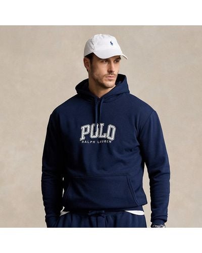 Ralph Lauren Große Größen - Fleece-Kapuzenshirt mit Logo - Blau