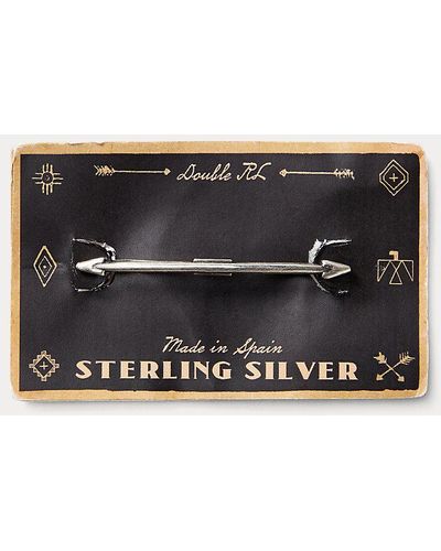 RRL Silver-plated Collar Bar - Black