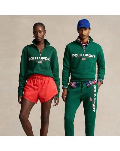 Polo Ralph Lauren Sweatshirt Polo Sport aus Fleece - Grün