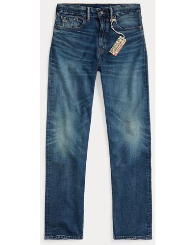RRL Thompson Jeans Met Rechte Pijp - Blauw