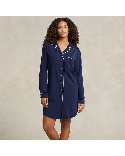 Polo Ralph Lauren Jersey Sleep Shirt - Blue