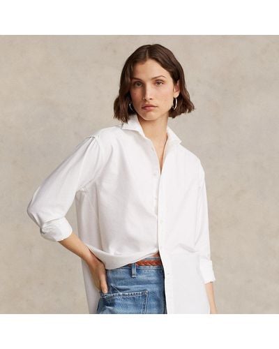 Ralph Lauren Relaxed Fit Oxford Shirt - White
