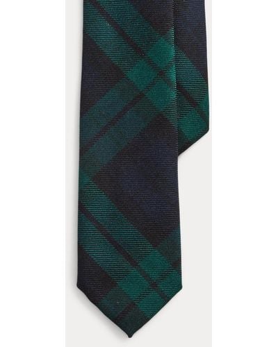 Polo Ralph Lauren Cravatta in lana tartan Black Watch - Verde