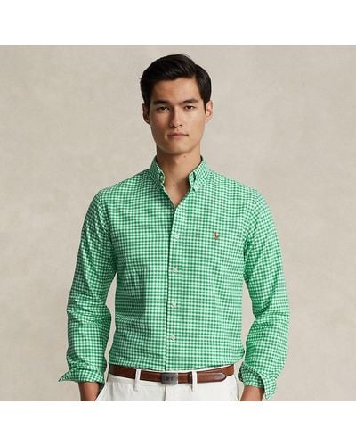 Polo Ralph Lauren Camisa Oxford Custom Fit con cuadros - Verde