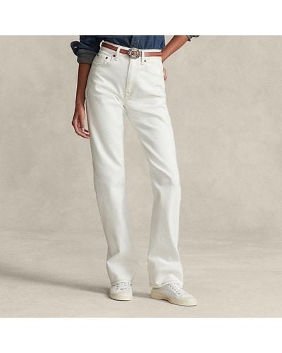 Polo Ralph Lauren Straight-Fit Jeans mit hoher Leibhöhe - Weiß