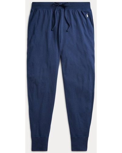Polo Ralph Lauren Joggers de pijama de punto de algodón - Azul