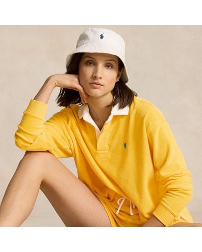 Polo Ralph Lauren Cropped Terry Rugby Shirt - Yellow