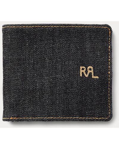 RRL Ralph Lauren - Porte-billets en denim indigo - Noir