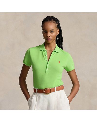 Ralph Lauren Slim Fit Stretch Polo Shirt - Green