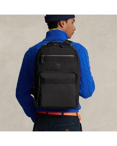 Ralph Lauren Leather-trim Travel Backpack - Blue