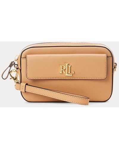 Lauren by Ralph Lauren Leather Small Marcy Convertible Pouch - Brown