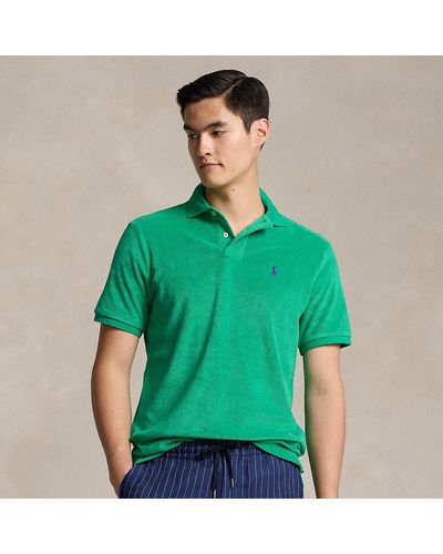 Ralph Lauren Classic Fit Terry Polo Shirt - Green