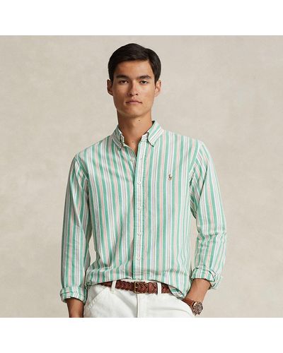 Polo Ralph Lauren Camisa oxford de rayas Custom Fit - Rosa