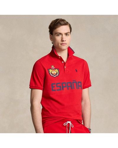 Ralph Lauren Classic Fit Spain Polo Shirt - Red