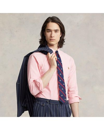 Ralph Lauren Slim-fit Stretch Oxford Shirt - Pink