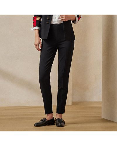 Ralph Lauren Collection Pantaloni Annie in lana stretch - Nero