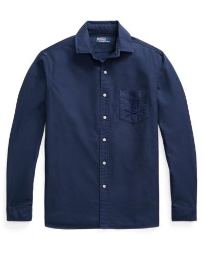 Polo Ralph Lauren Camisa oxford Classic Fit teñida - Azul