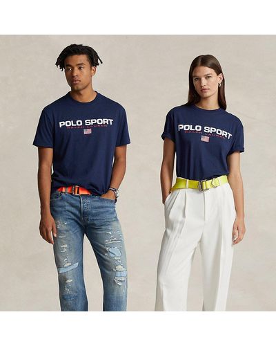 Polo Ralph Lauren Classic-Fit T-Shirt Polo Sport - Blau