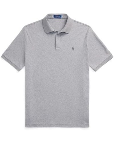 Polo Ralph Lauren Custom-Slim-Fit Baumwoll-Poloshirt - Grau