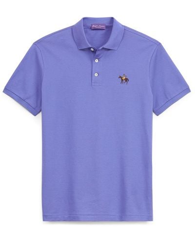 Ralph Lauren Purple Label Custom Slim Fit Piqué Polo Shirt - Green