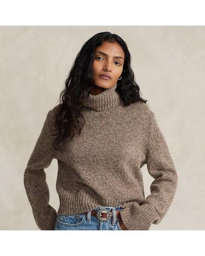 Polo Ralph Lauren Wol-kasjmier Trui Met Turtleneck - Bruin