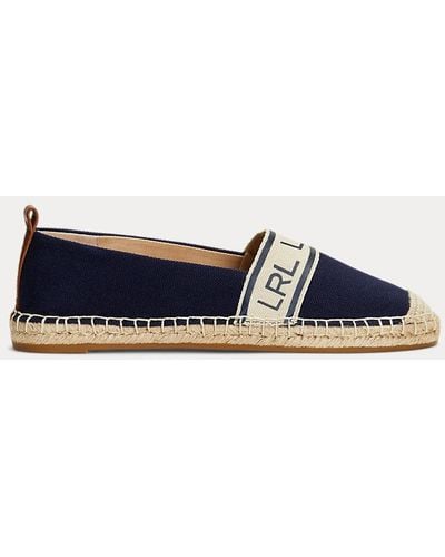 Polo Ralph Lauren Canvas Caylee Iii Espadrille - Blauw