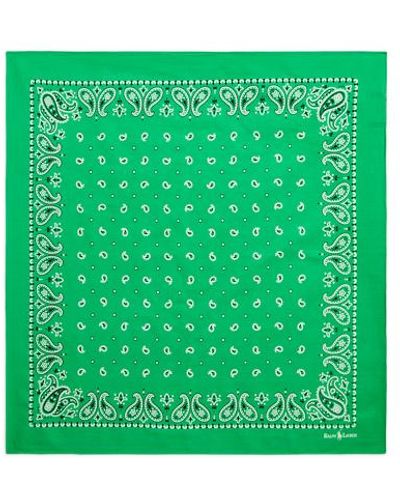 Polo Ralph Lauren Bandana de algodón estampada - Verde