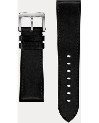 Polo Ralph Lauren Kalfsleren Horlogeband - Zwart