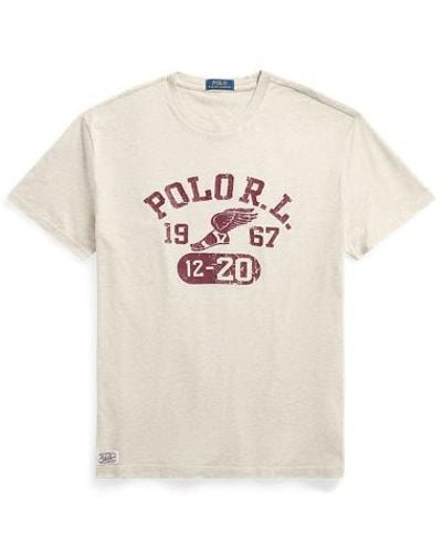 Polo Ralph Lauren Classic-Fit Jersey-T-Shirt mit Grafik - Weiß