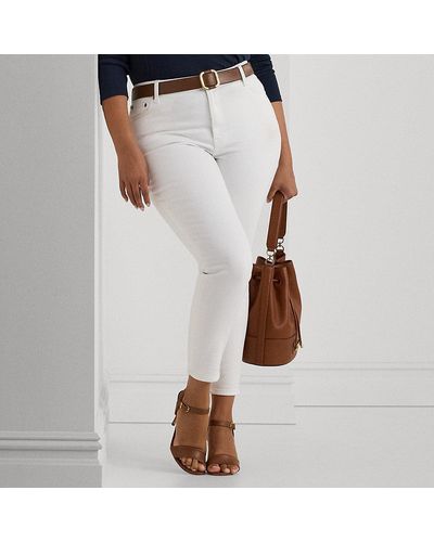 Lauren by Ralph Lauren Plus Größen - Skinny-Fit Jeans in Knöchellänge - Weiß
