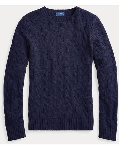 Polo Ralph Lauren Cable-knit Cashmere Jumper - Blue