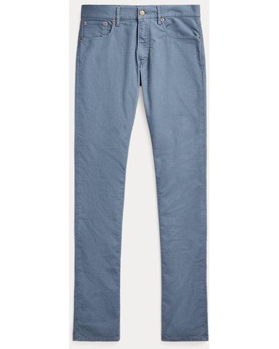 Ralph Lauren Purple Label Jeans stretch spazzolato Slim-Fit - Blu