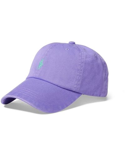 Polo Ralph Lauren Cotton Chino Baseball Cap - Purple