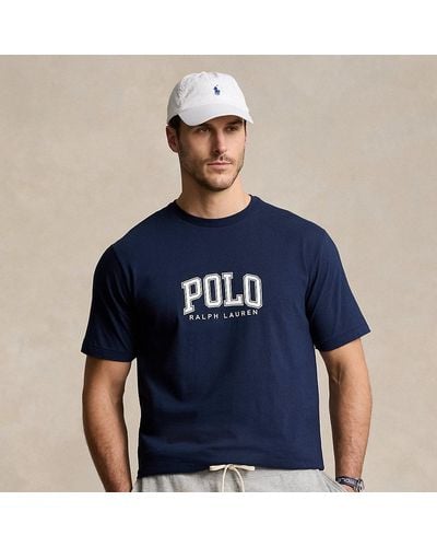 Ralph Lauren Tallas Grandes - Camiseta de punto con logotipo - Azul