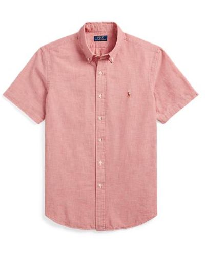 Polo Ralph Lauren Classic Fit Chambray Shirt - Pink