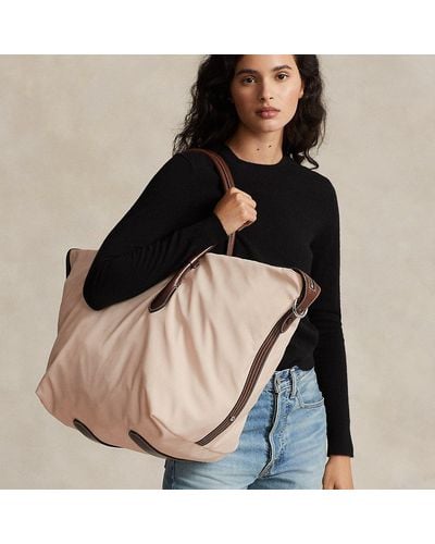 Polo Ralph Lauren Bolso tote Bellport extragrande - Neutro