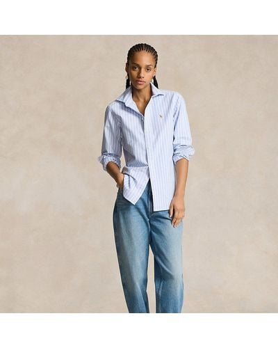 Polo Ralph Lauren Camicia Oxford Classic-Fit a righe - Blu