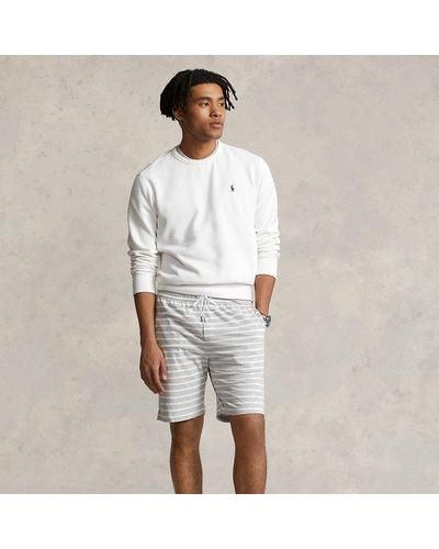 Polo Ralph Lauren Short rayé en jersey 20,3 cm - Blanc