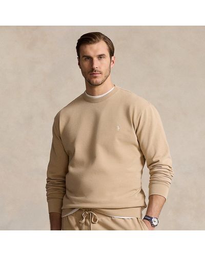 Ralph Lauren Taglie Plus - Felpa in cotone loopback - Neutro