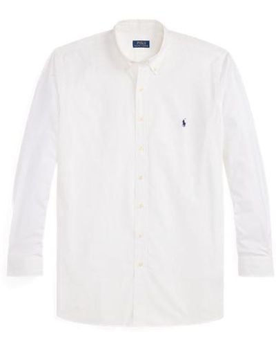 Ralph Lauren Big & Tall - Stretch Poplin Shirt - White