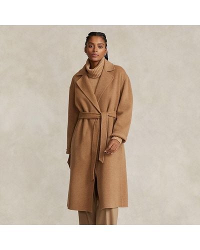 Ralph Lauren Wool-blend Wrap Coat - Brown