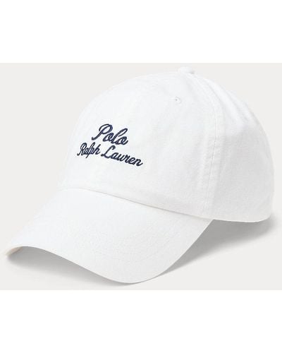 Polo Ralph Lauren Embroidered Twill Ball Cap - White