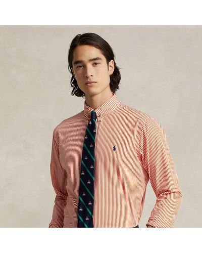 Ralph Lauren Classic Fit Striped Stretch Poplin Shirt - Multicolor