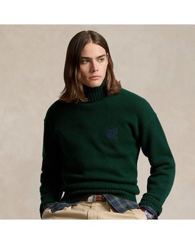 Polo Ralph Lauren Rollkragenpullover aus Wollmischung - Grün