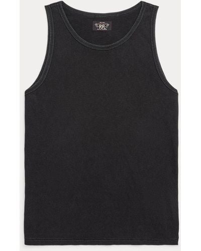 RRL Camiseta de tirantes de punto jersey - Negro