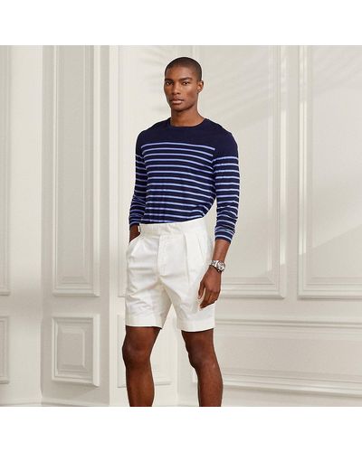 Linen shorts in white - Ralph Lauren Purple Label